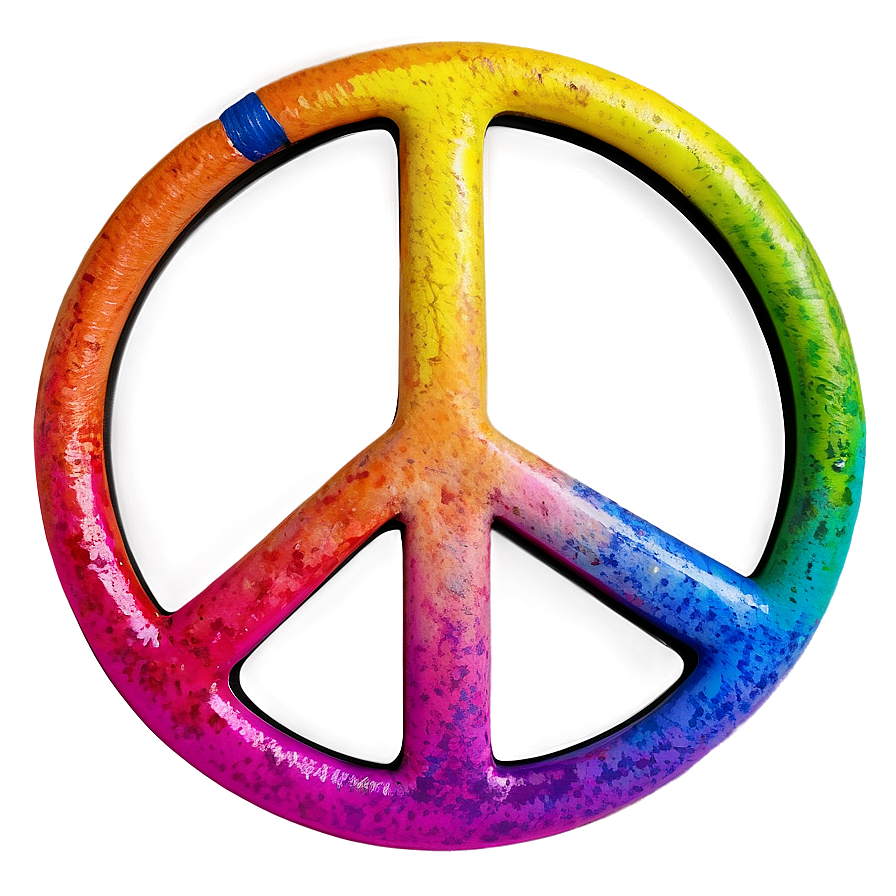 Colorful Peace Sign Png 05252024 PNG Image