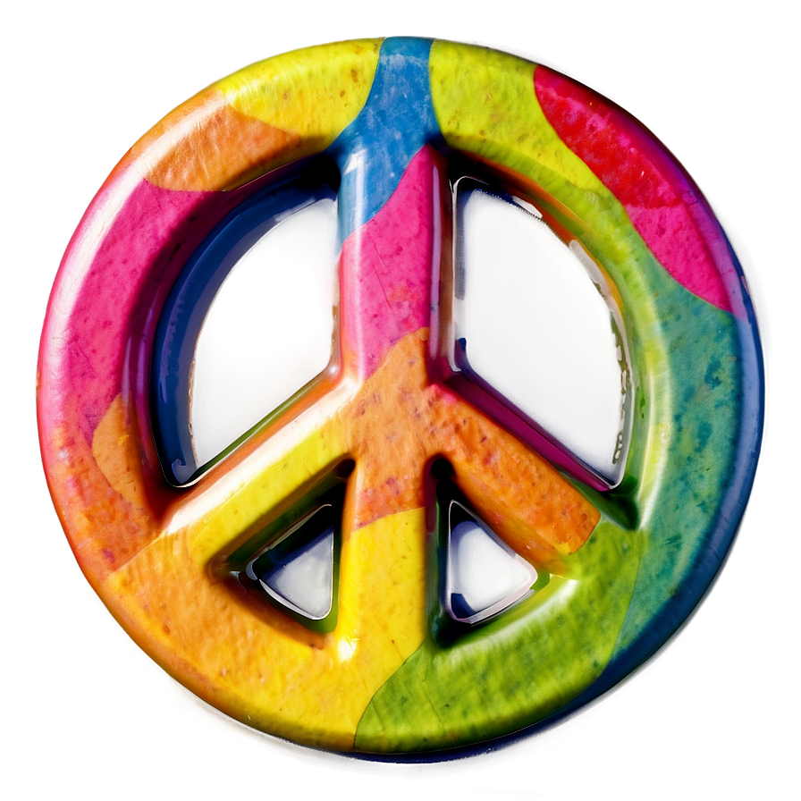 Colorful Peace Sign Png 05252024 PNG Image