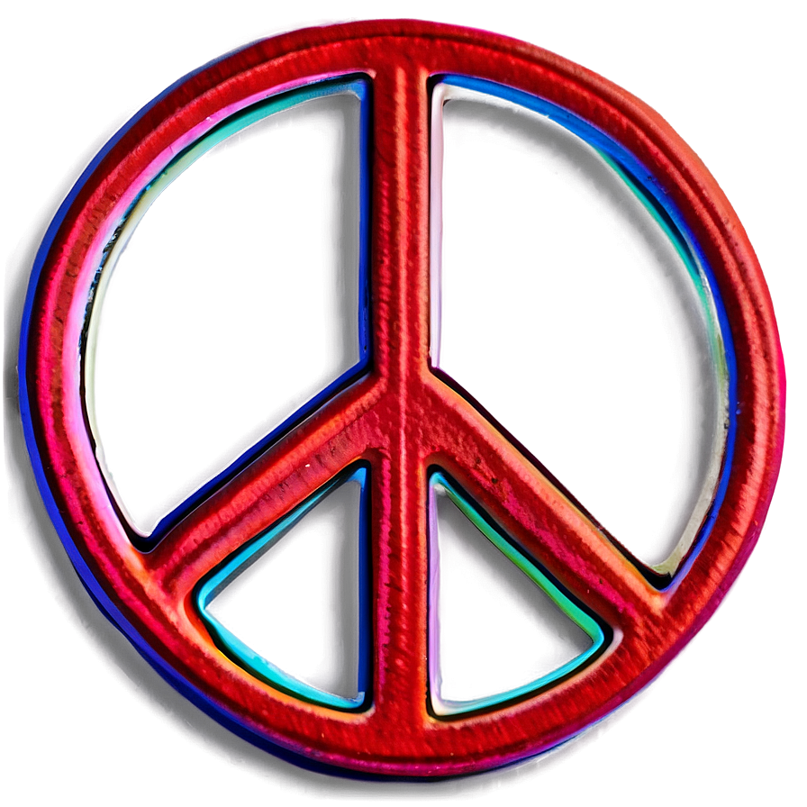 Colorful Peace Sign Png 67 PNG Image