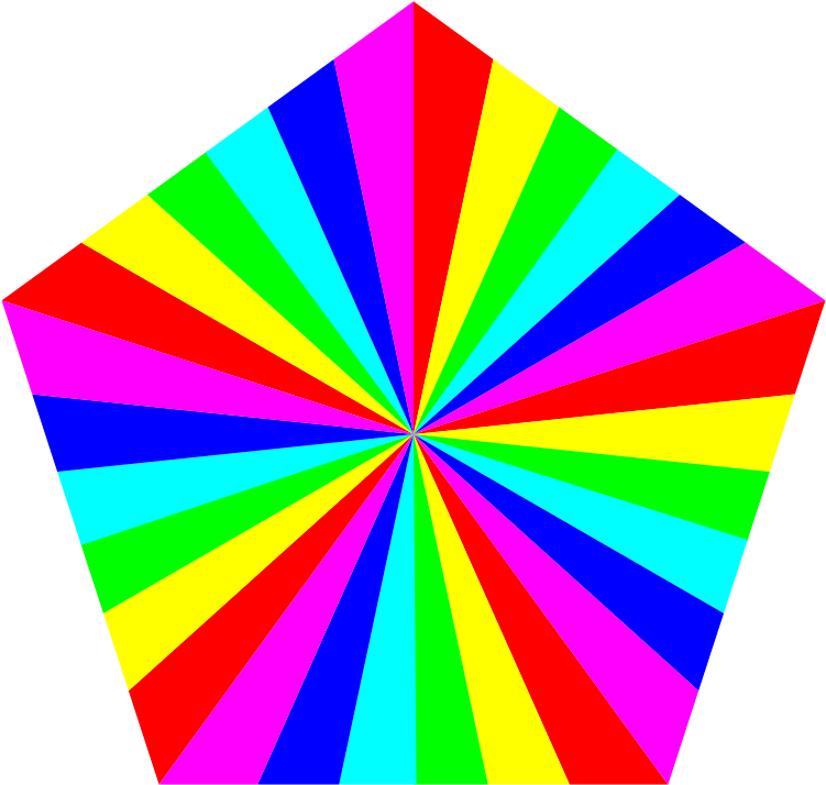 Colorful Pentagon Kaleidoscope.png PNG Image