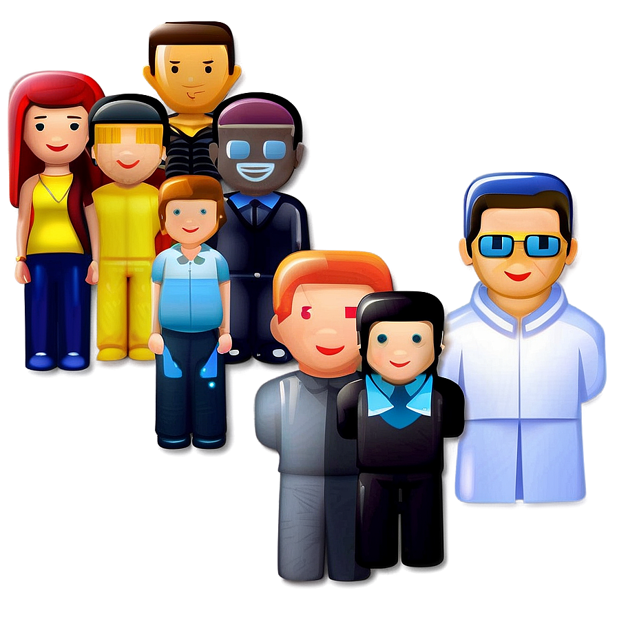 Colorful People Icon Png Sto42 PNG Image