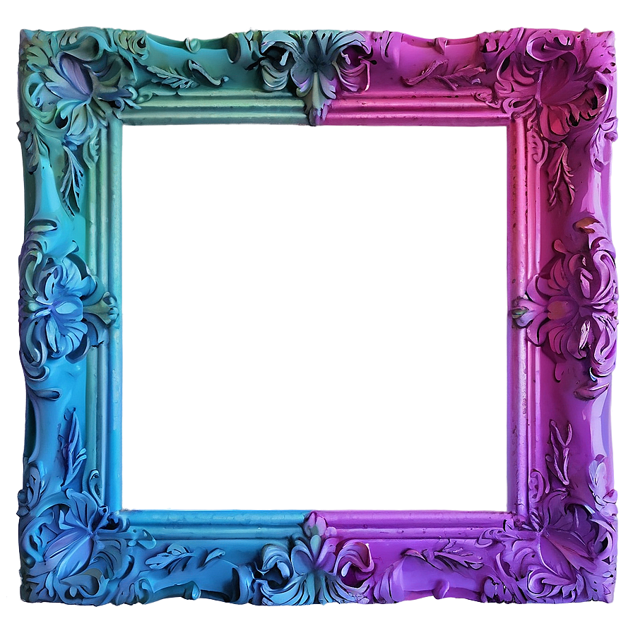 Colorful Picture Frame Png 96 PNG Image