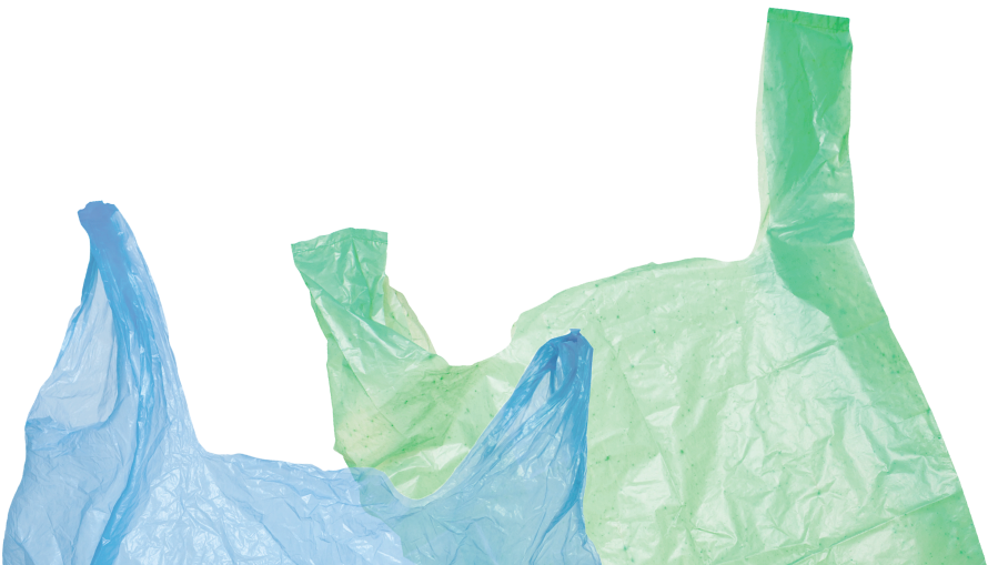 Colorful Plastic Bags Environmental Impact PNG Image