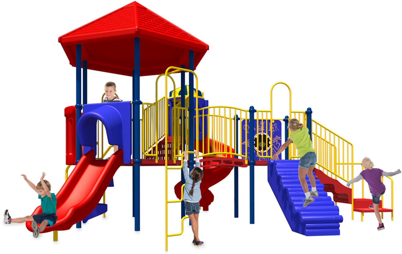 Colorful Playground Activity PNG Image