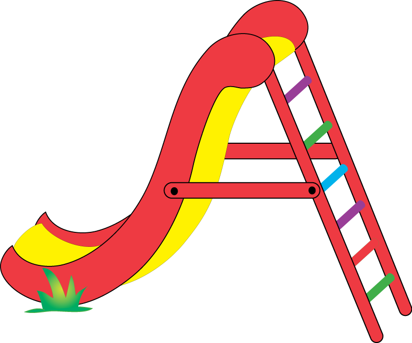 Colorful Playground Slide PNG Image