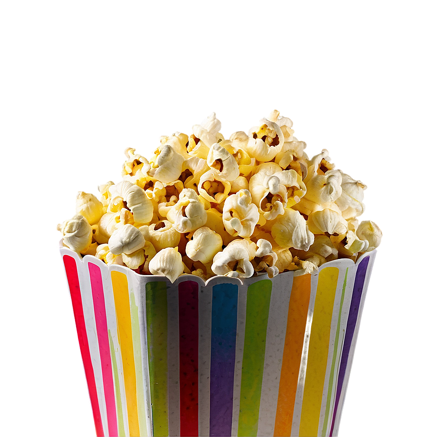 Colorful Popcorn Png Snm7 PNG Image