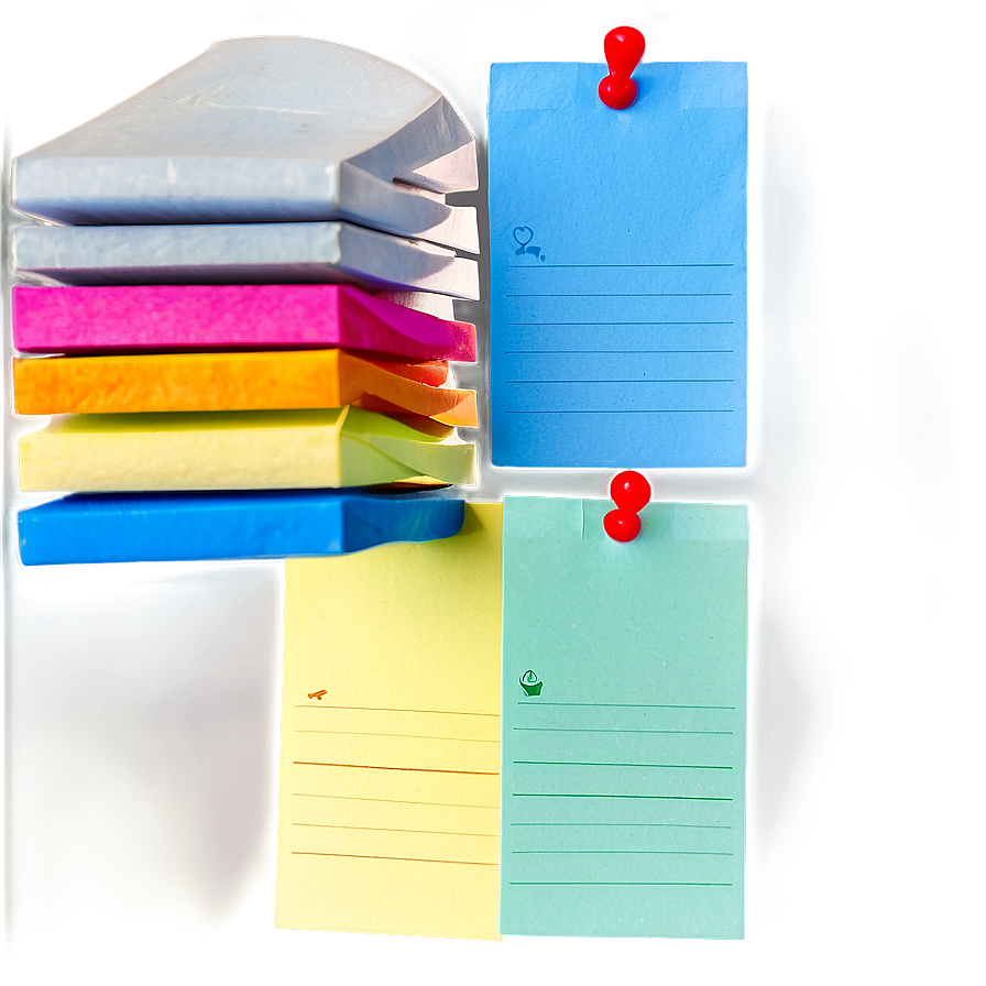 Colorful Post It Notes Png Fob53 PNG Image