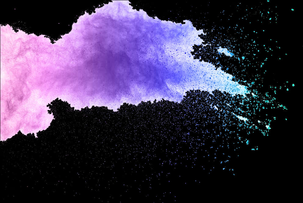 Colorful_ Powder_ Explosion_ Art PNG Image