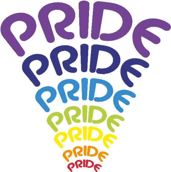 Colorful Pride Text Illustration PNG Image