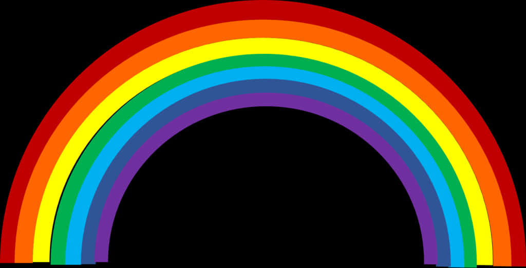 Colorful Rainbow Artwork PNG Image