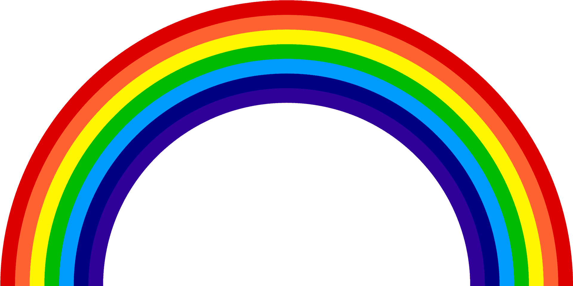 Colorful Rainbow Artwork PNG Image