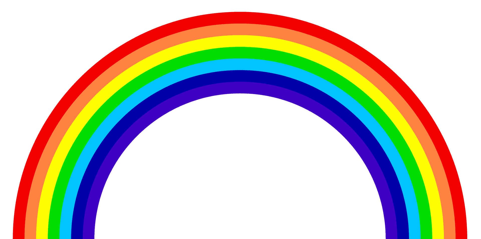 Colorful Rainbow Illustration PNG Image