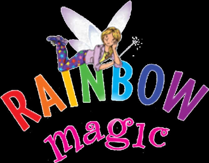 Colorful Rainbow Magic Fairy PNG Image