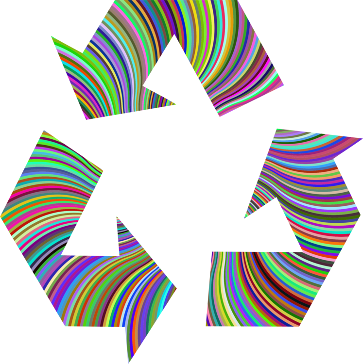 Colorful Recycle Symbol Graphic PNG Image