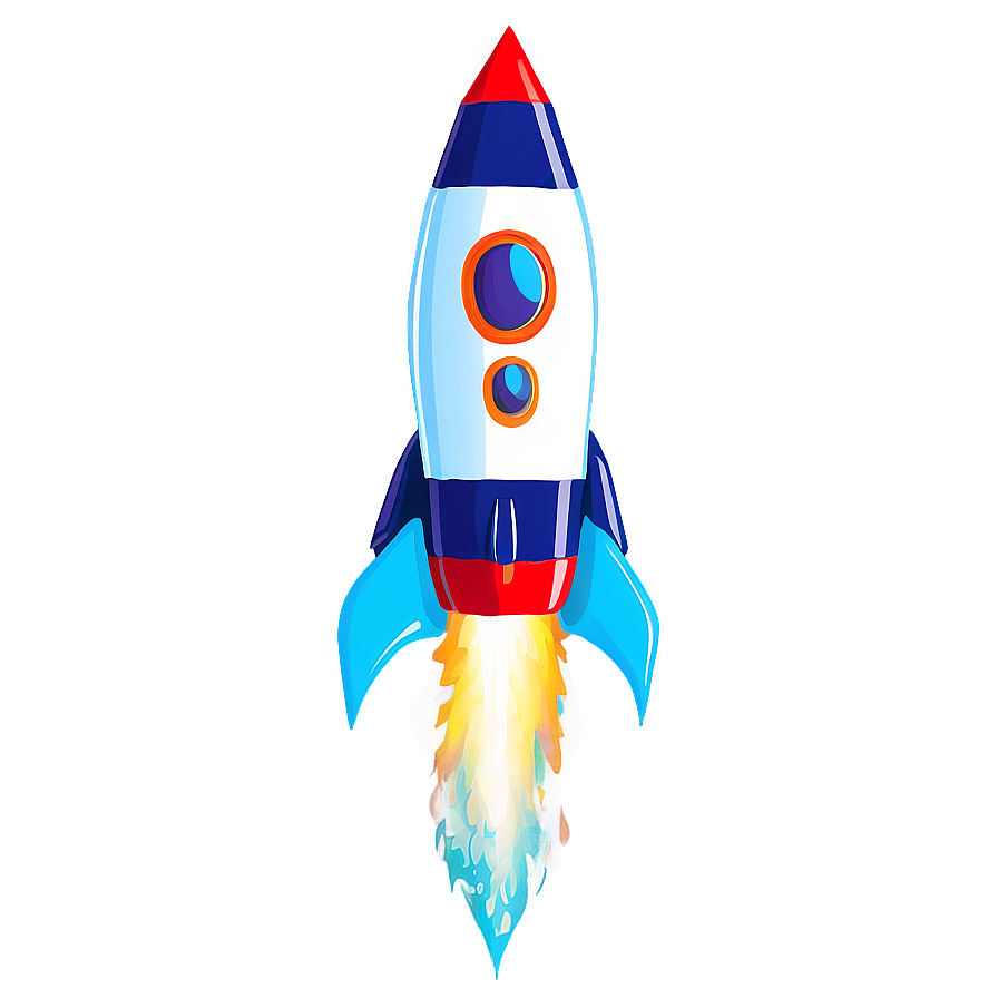 Colorful Rocket Clipart Png 93 PNG Image