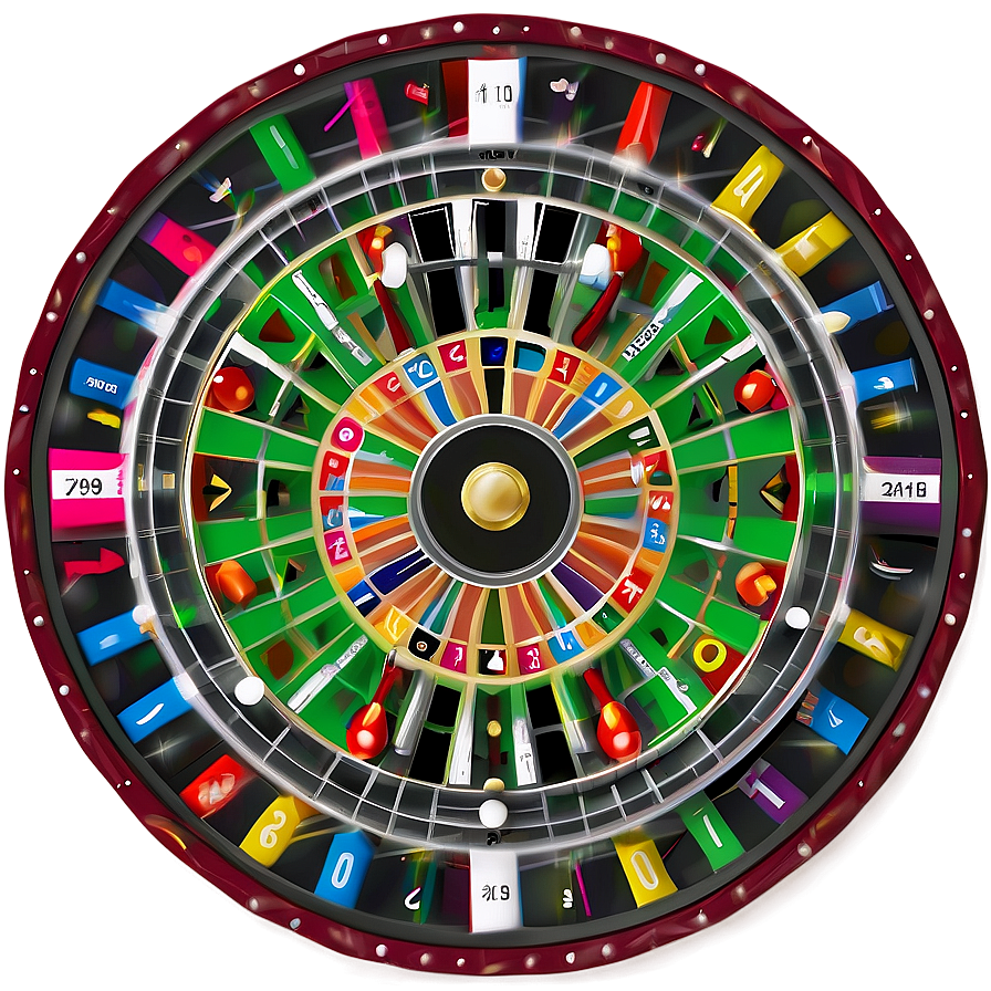 Colorful Roulette Wheel Pattern Png 75 PNG Image