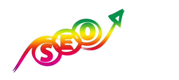 Colorful S E O Arrow Graphic PNG Image