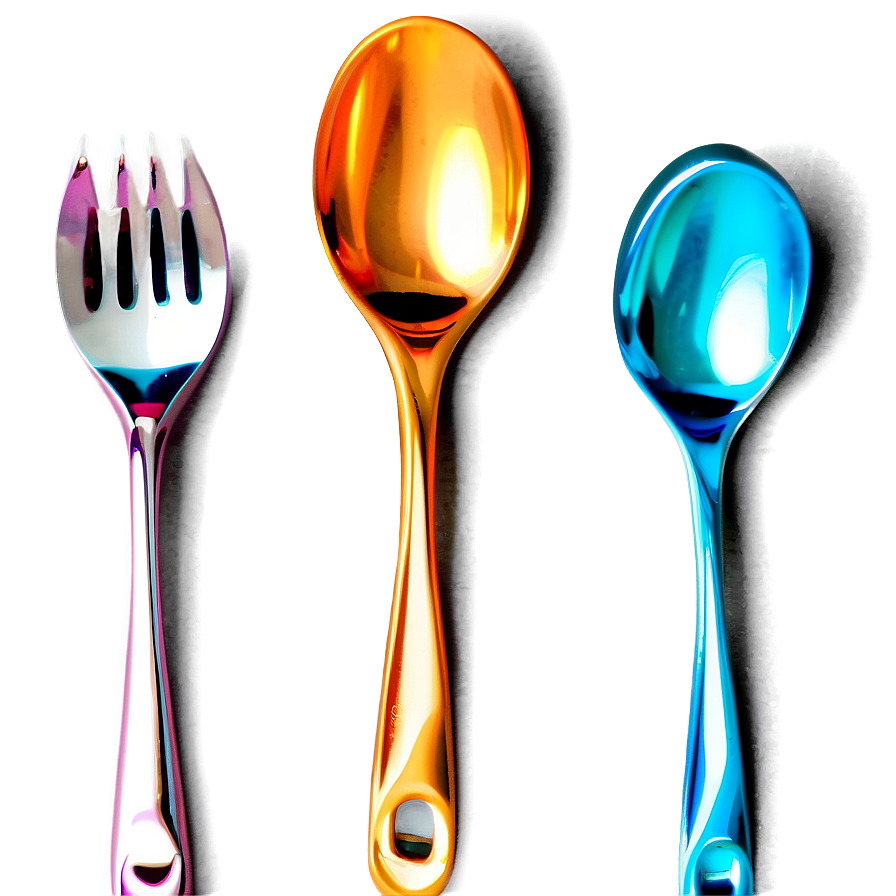 Colorful Salad Spoon Png 6 PNG Image