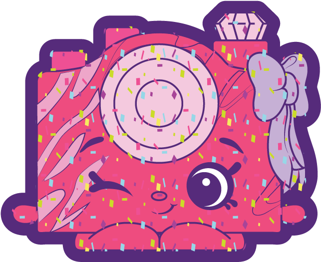 Colorful Shopkins Camera Character PNG Image