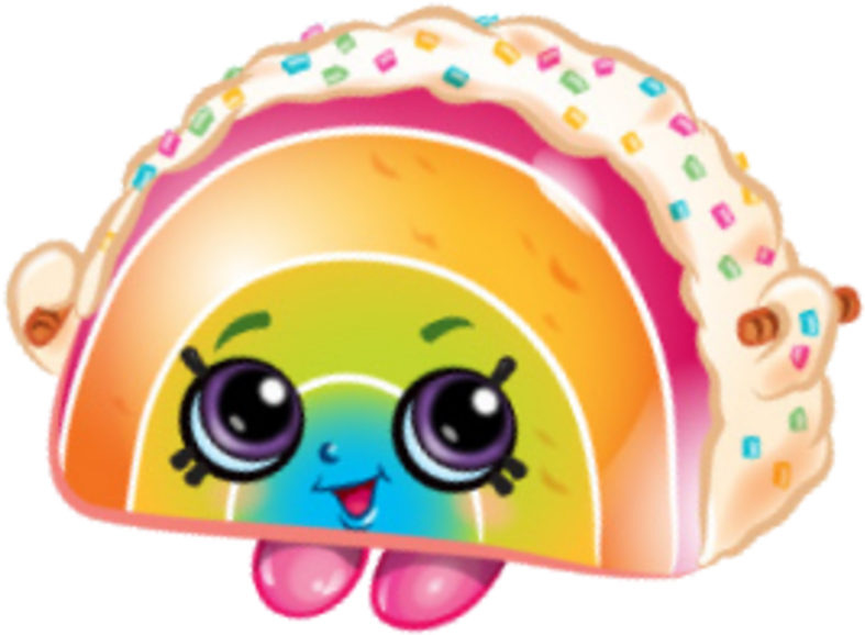 Colorful Shopkins Taco Character PNG Image