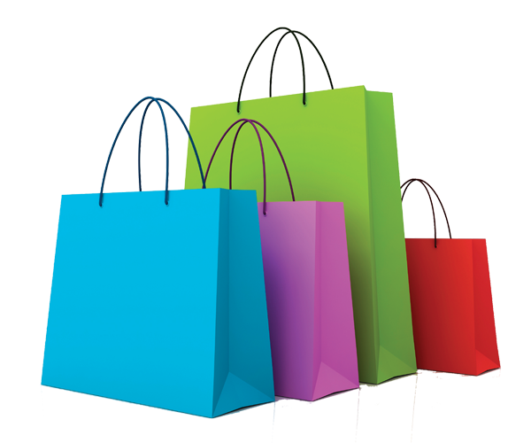 Colorful Shopping Bags PNG Image