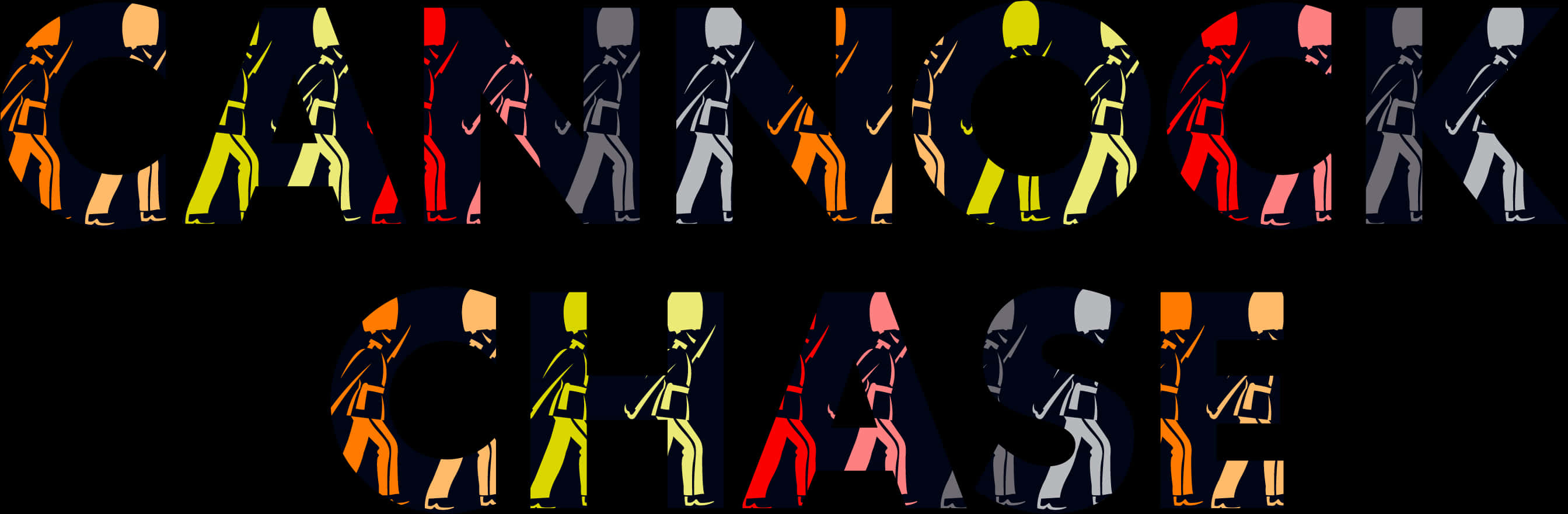 Colorful Silhouettes Chase Logo PNG Image