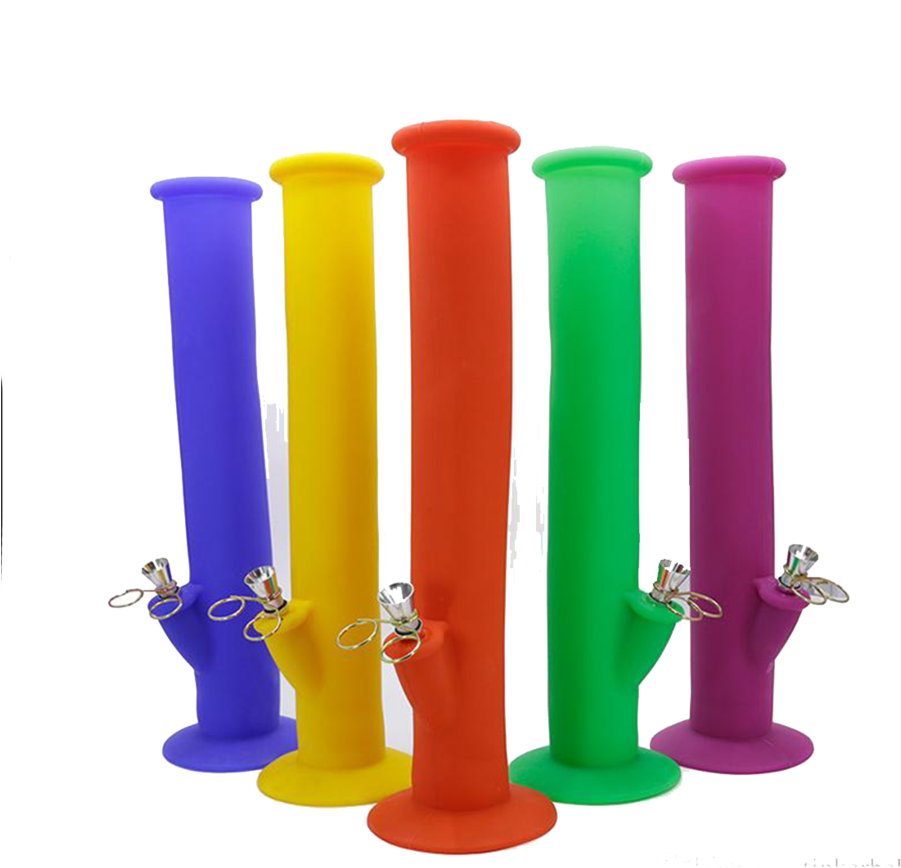 Colorful Silicone Bongs Collection PNG Image