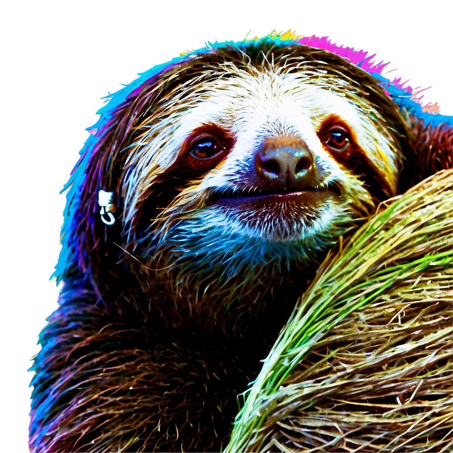 Colorful Sloth Png 65 PNG Image