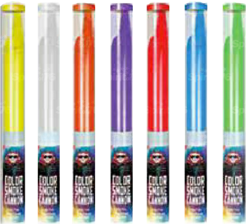 Colorful Smoke Flares Collection PNG Image