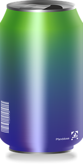 Colorful Soda Can Design PNG Image