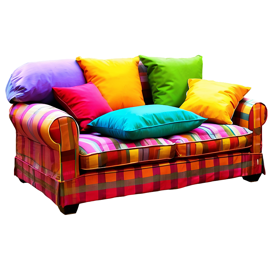 Colorful Sofa Pillows Png 64 PNG Image