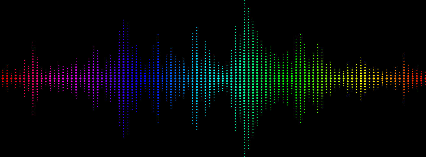 Colorful Soundwave Visualization PNG Image