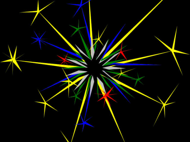 Colorful Sparkle Explosion PNG Image