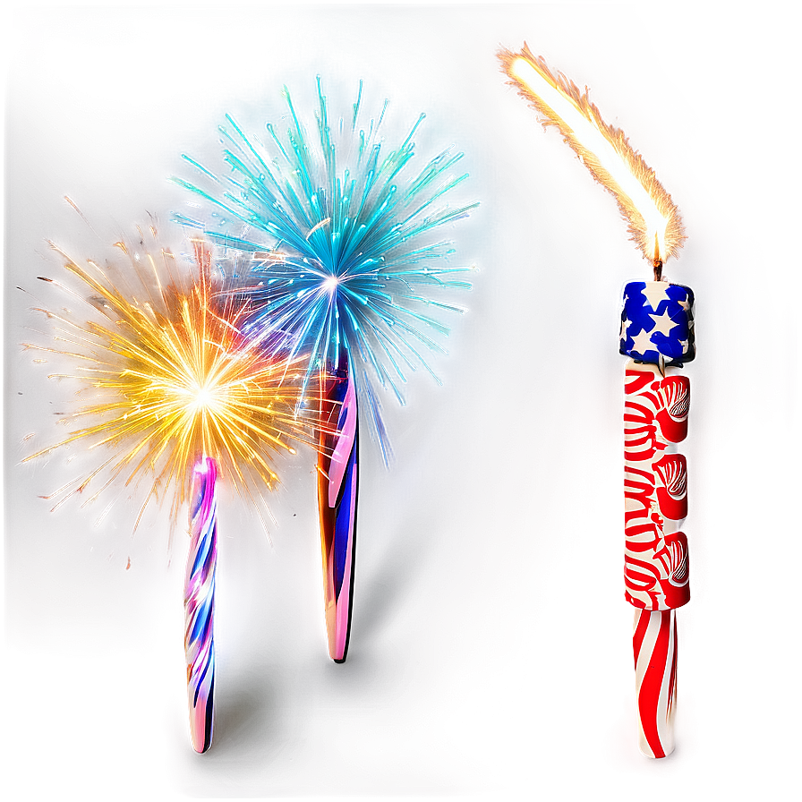 Colorful Sparklers Display Png 72 PNG Image