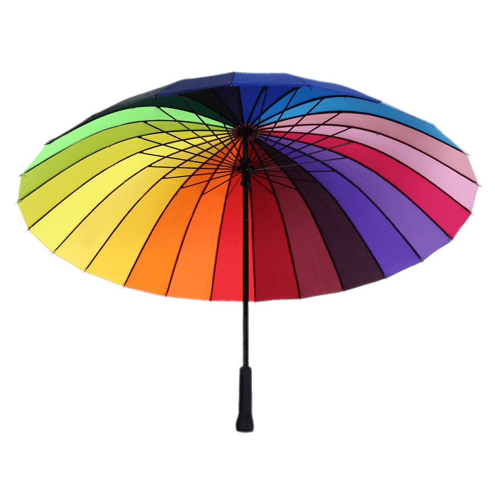 Colorful Spiderweb Umbrella PNG Image