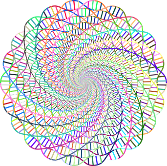 Colorful Spiral Abstract PNG Image