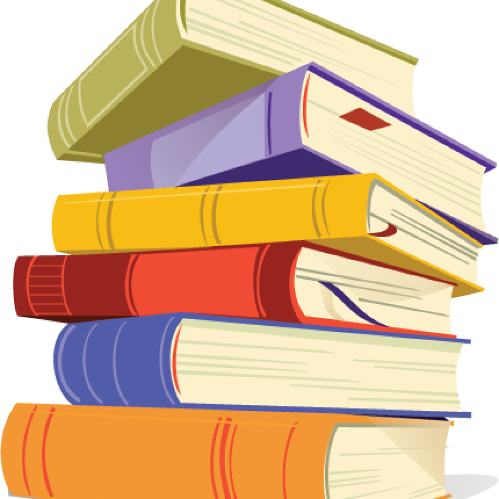 Colorful Stackof Books PNG Image