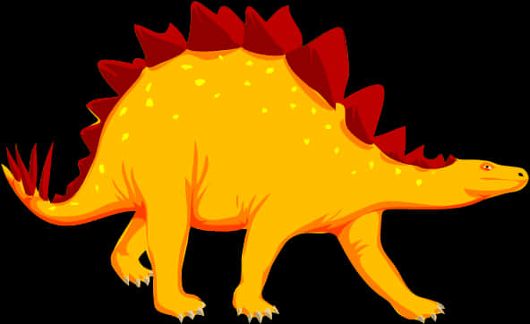 Colorful_ Stegosaurus_ Illustration.png PNG Image