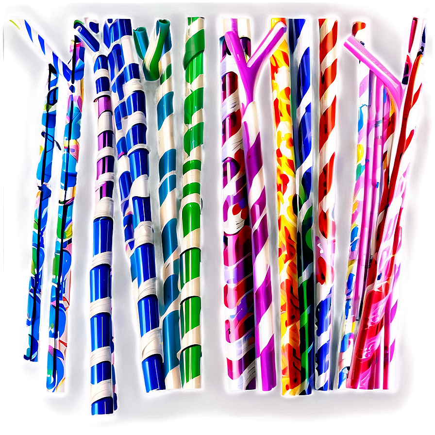 Colorful Straw Png 05242024 PNG Image