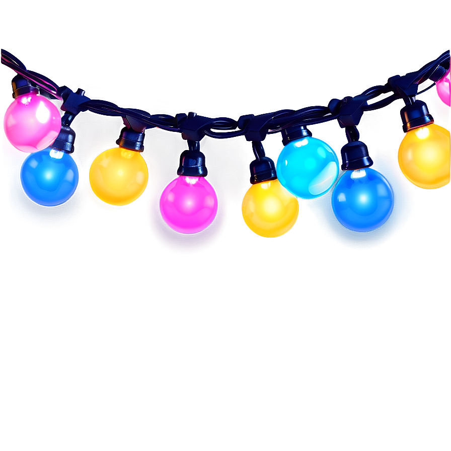 Colorful String Lights Png 84 PNG Image