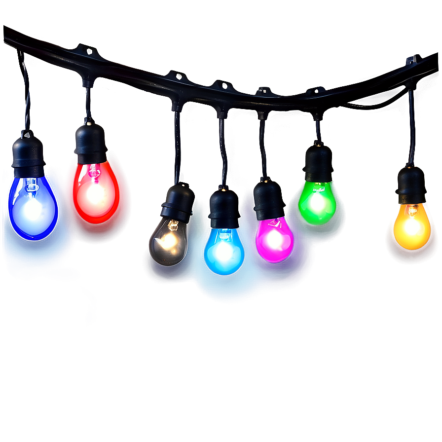 Colorful String Lights Png Vkh97 PNG Image