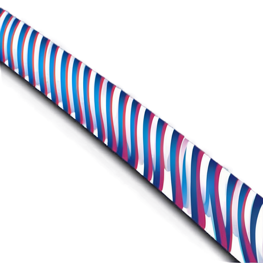 Colorful Striped Drinking Straw PNG Image