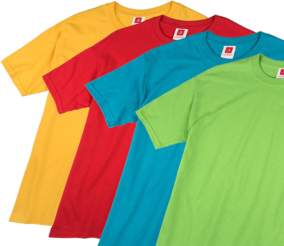 Colorful T Shirts Collection PNG Image