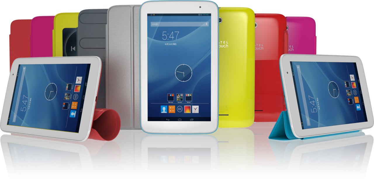 Colorful Tablet Casesand Stands PNG Image