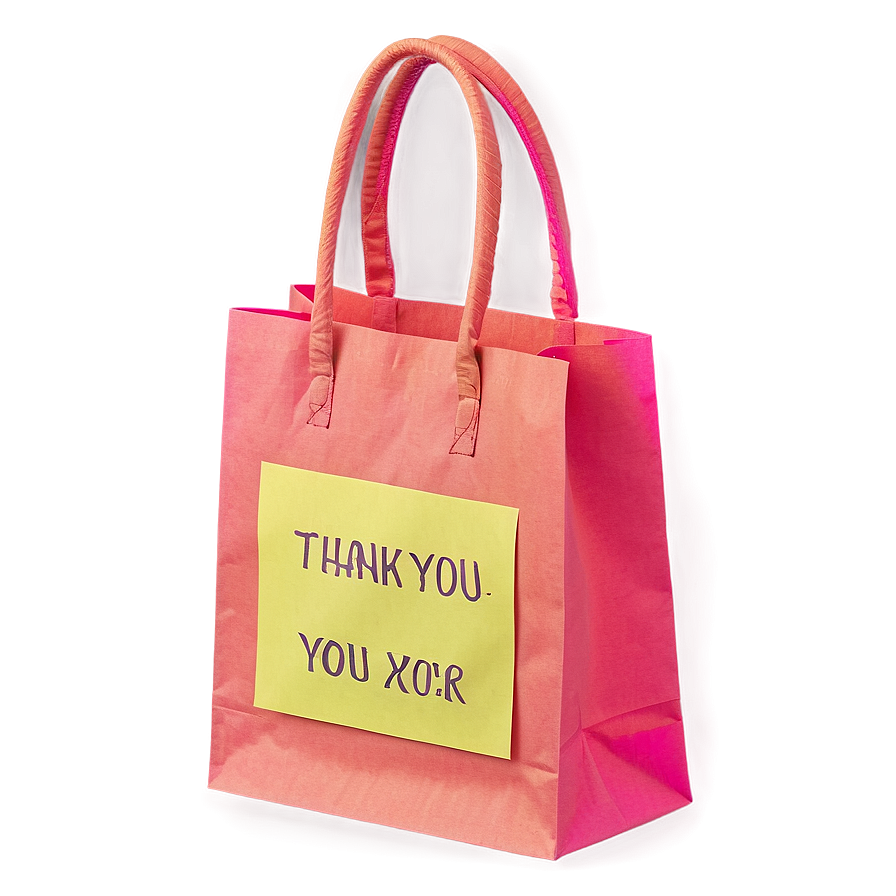 Colorful Thank You Bag Png Asg PNG Image