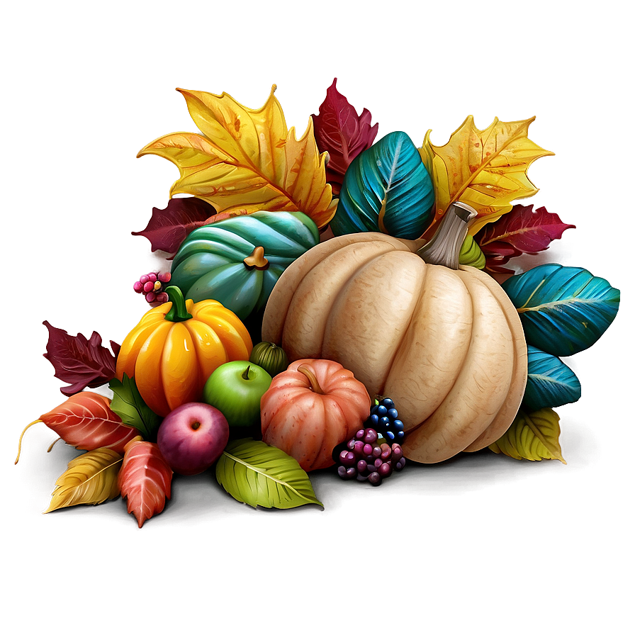 Colorful Thanksgiving Cornucopia Png 05212024 PNG Image