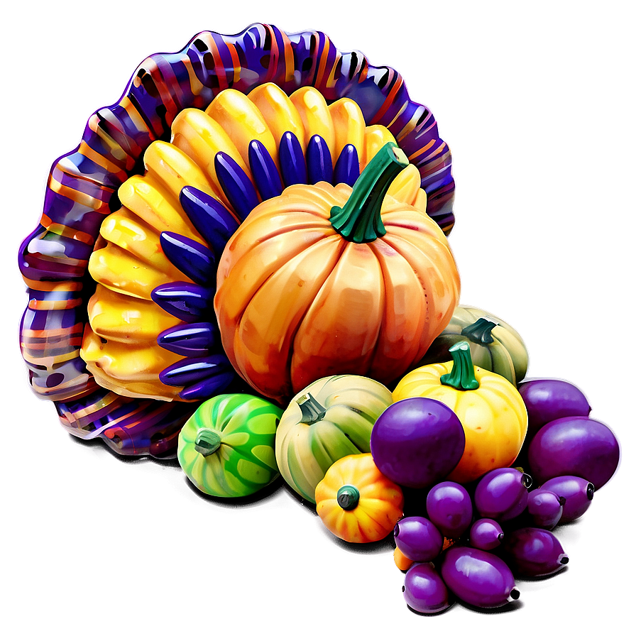 Colorful Thanksgiving Cornucopia Png 34 PNG Image