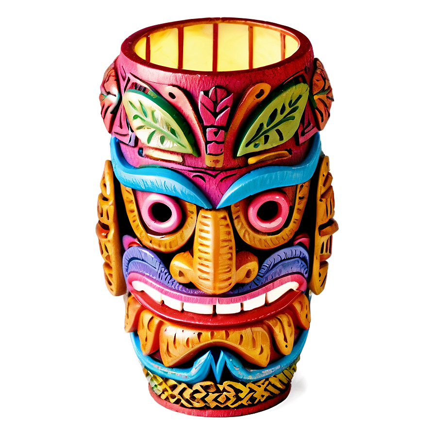 Colorful Tiki Lanterns Png Fxv PNG Image