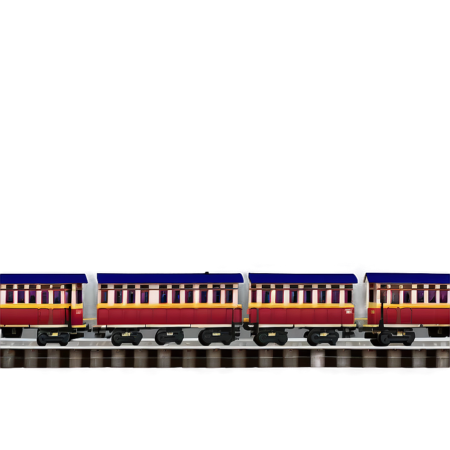 Colorful Train Track Art Png 69 PNG Image