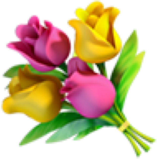 Colorful_ Tulip_ Bouquet_ Artwork PNG Image